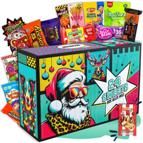 Süßigkeiten-Adventskalender mit Sweets aus aller Welt