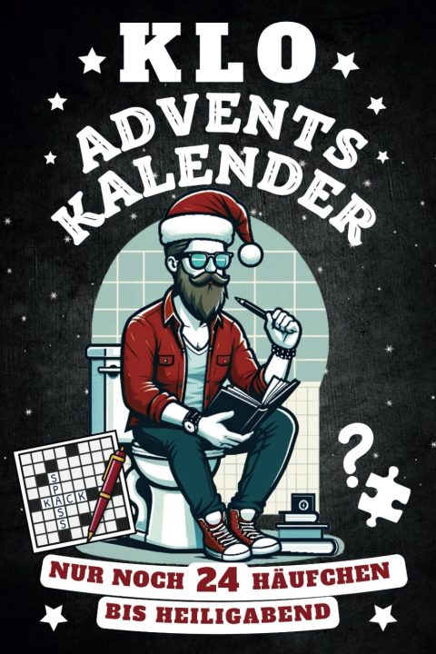 Klo-Adventskalender mit Rätseln und Sprüchen