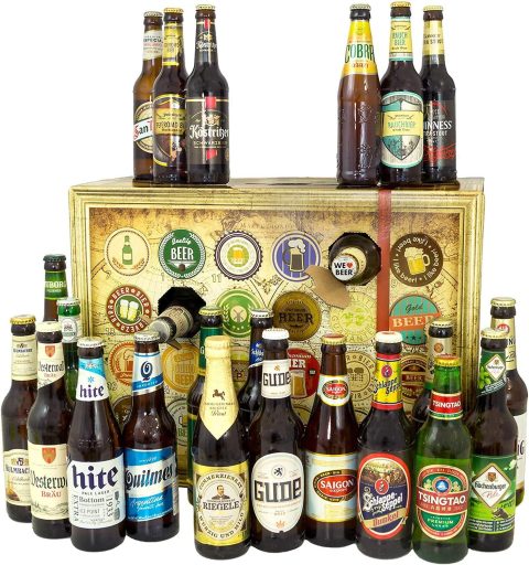 Bier-Adventskalender mit Bieren aus aller Welt