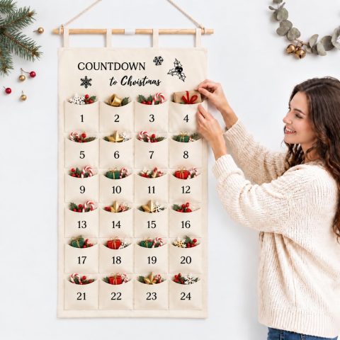 Stoff-Adventskalender zum Selbstbefüllen