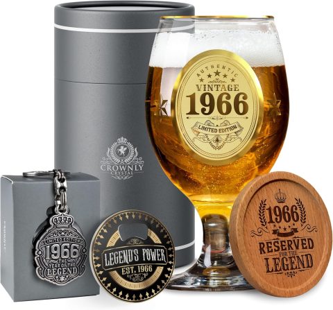 Bierglas mit Gravur zum 60. Geburtstag für Männer