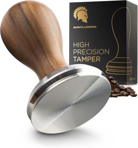 Espresso-Tamper mit Holzgriff für Kaffeefans