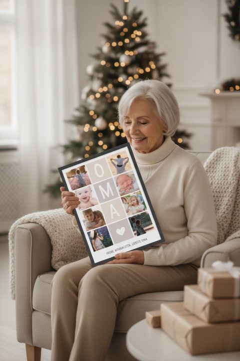 Persönliche Fotocollage für Oma – Geschenk zu Weihnachten