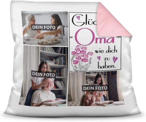 Foto-Kissen für Oma – persönliches Geschenk