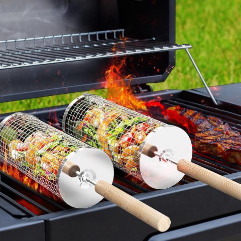 Rollender Grillkorb – Geschenk für Grillfans