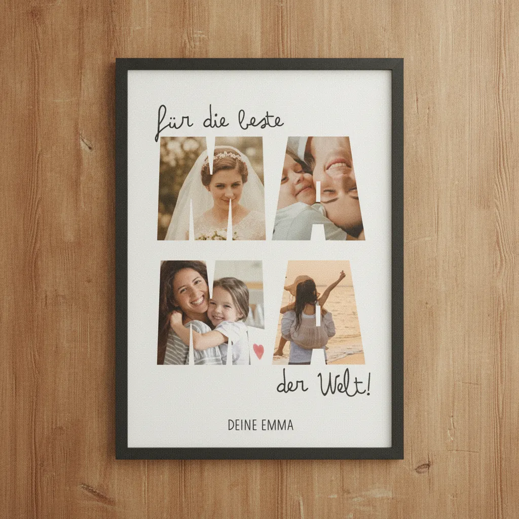 Personalisierte Fotocollage für Mama zum Fest – Bild 6