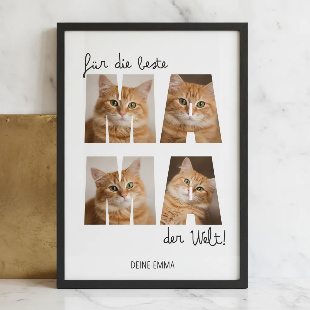 Personalisierte Fotocollage für Mama zum Fest – Bild 7