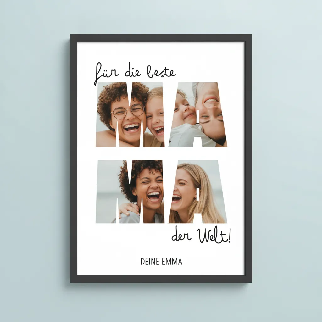 Personalisierte Fotocollage für Mama zum Fest – Bild 5