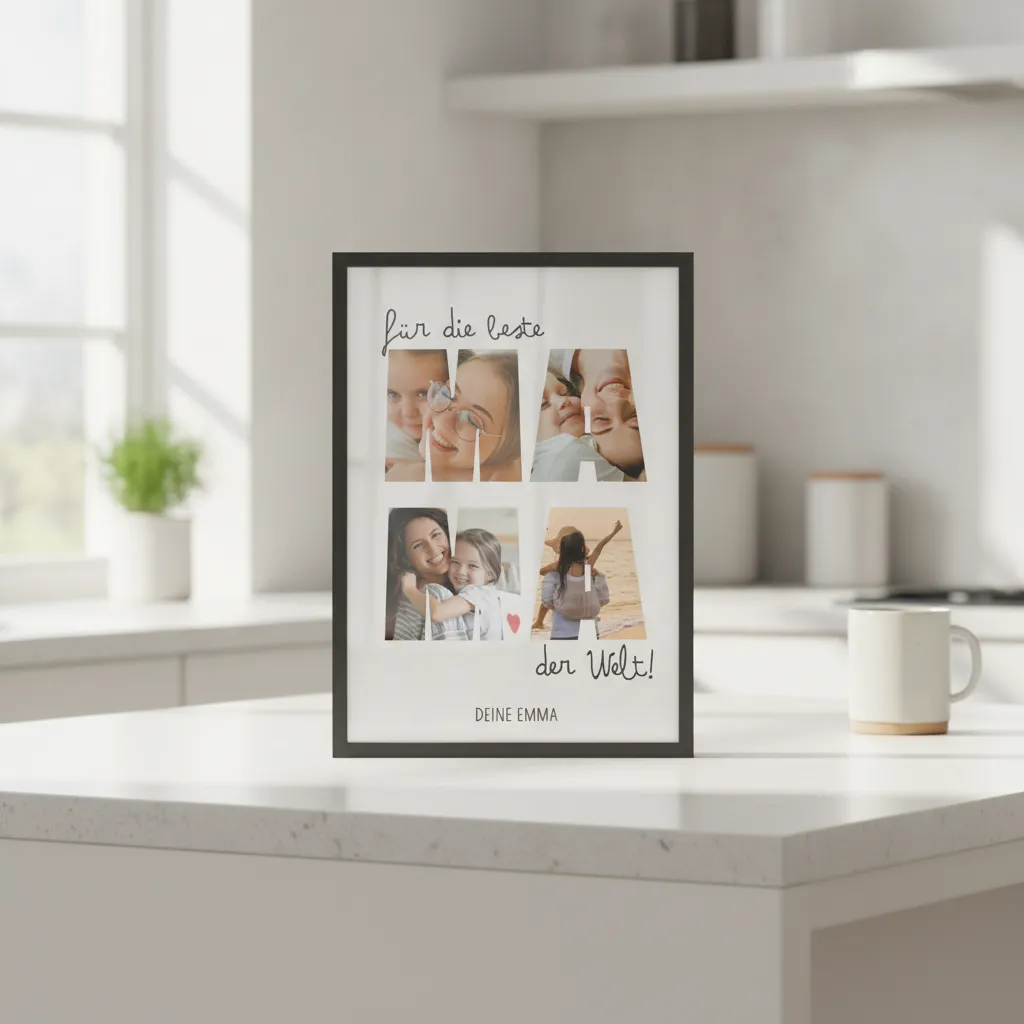Personalisierte Fotocollage für Mama zum Fest – Bild 3