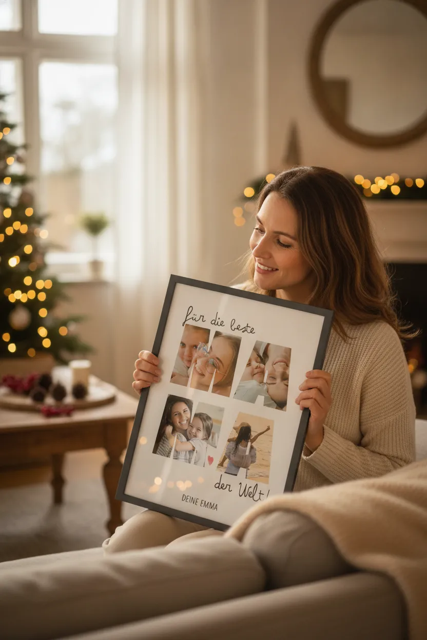 Personalisierte Fotocollage für Mama zum Fest