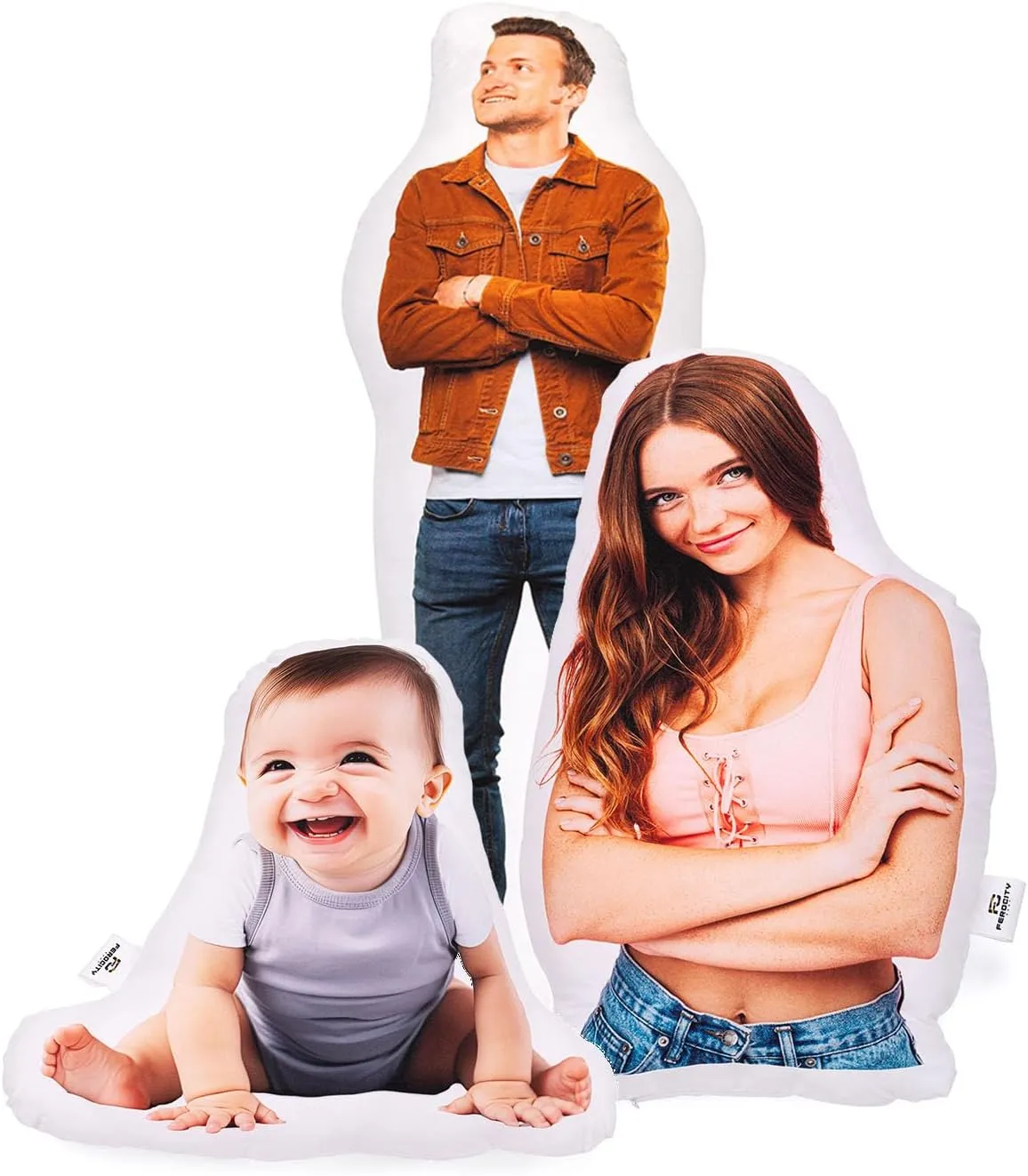 Fotokissen in Menschenform mit eigenem Foto