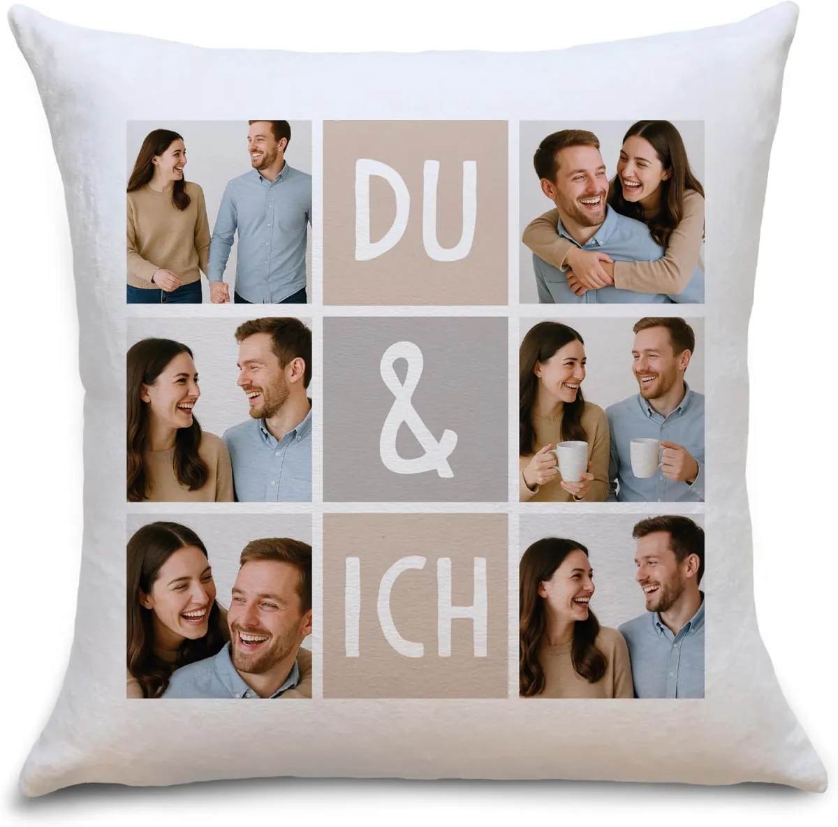 Personalisiertes Fotokissen für Paare zu Weihnachten